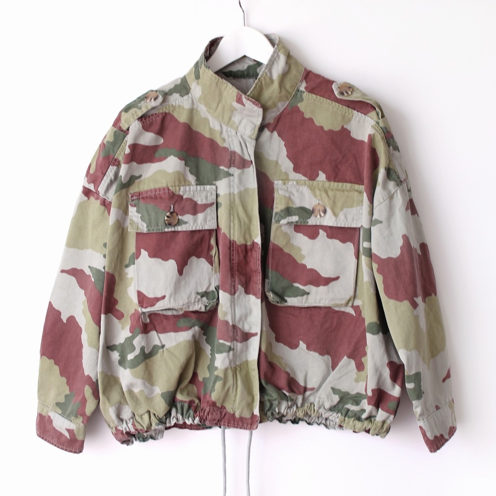 NEW - Zara Trf Camouflage Jacket - Size S